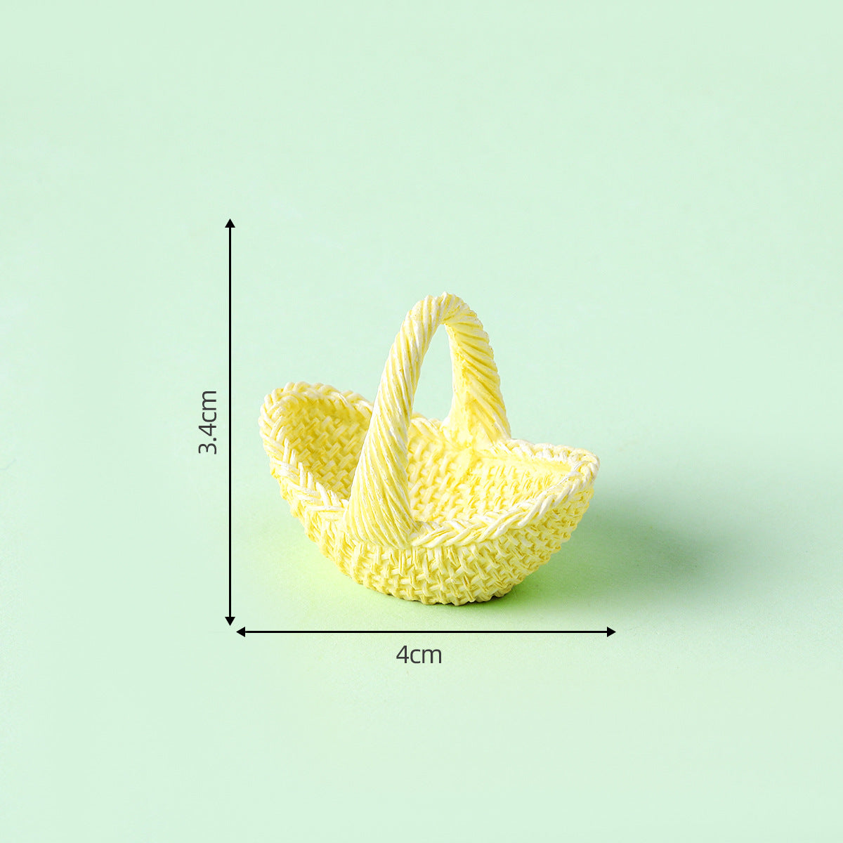 Mini miniature Faux Woven Bamboo Baskets for Crafts
