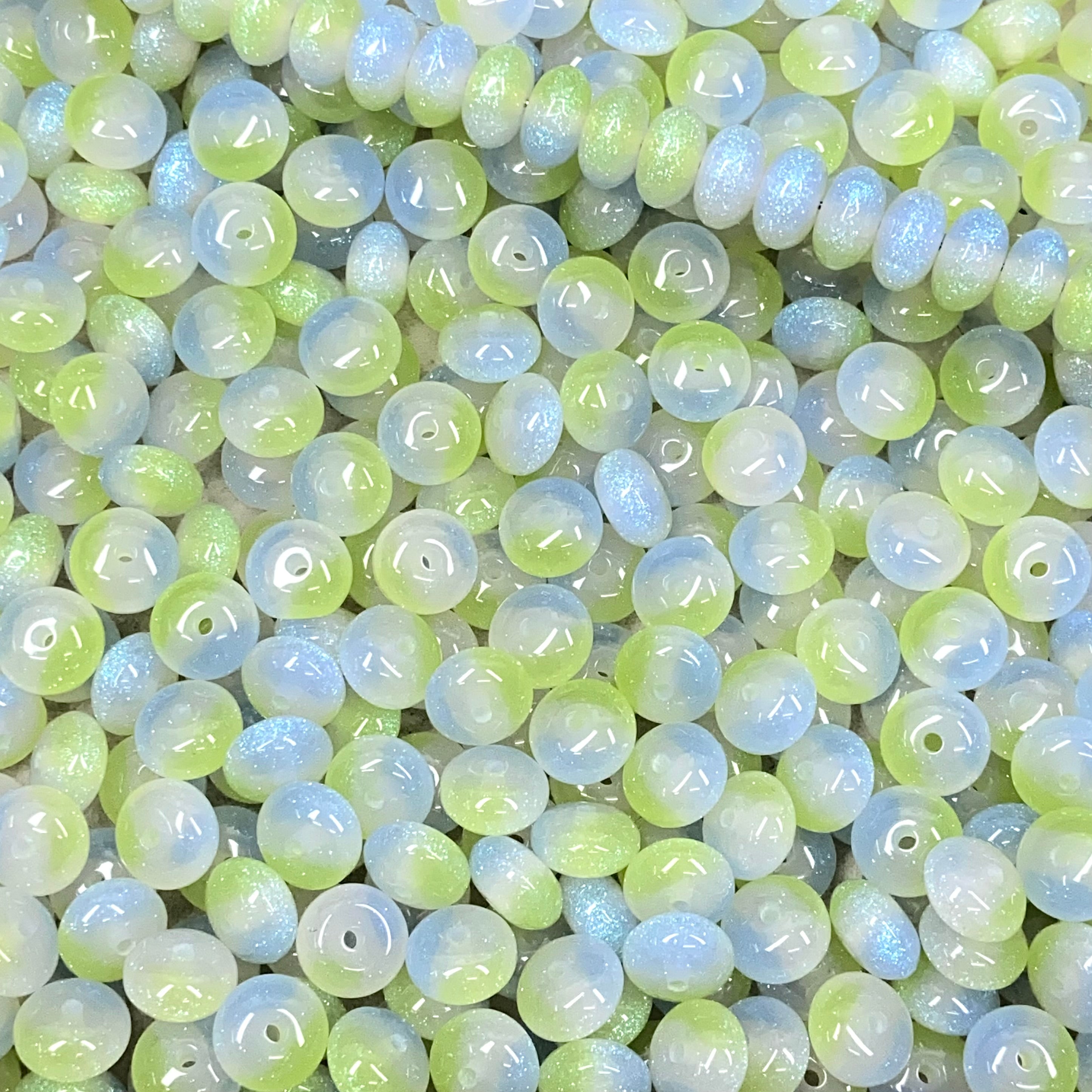 【New】8*10mm Shinny Resin Beads