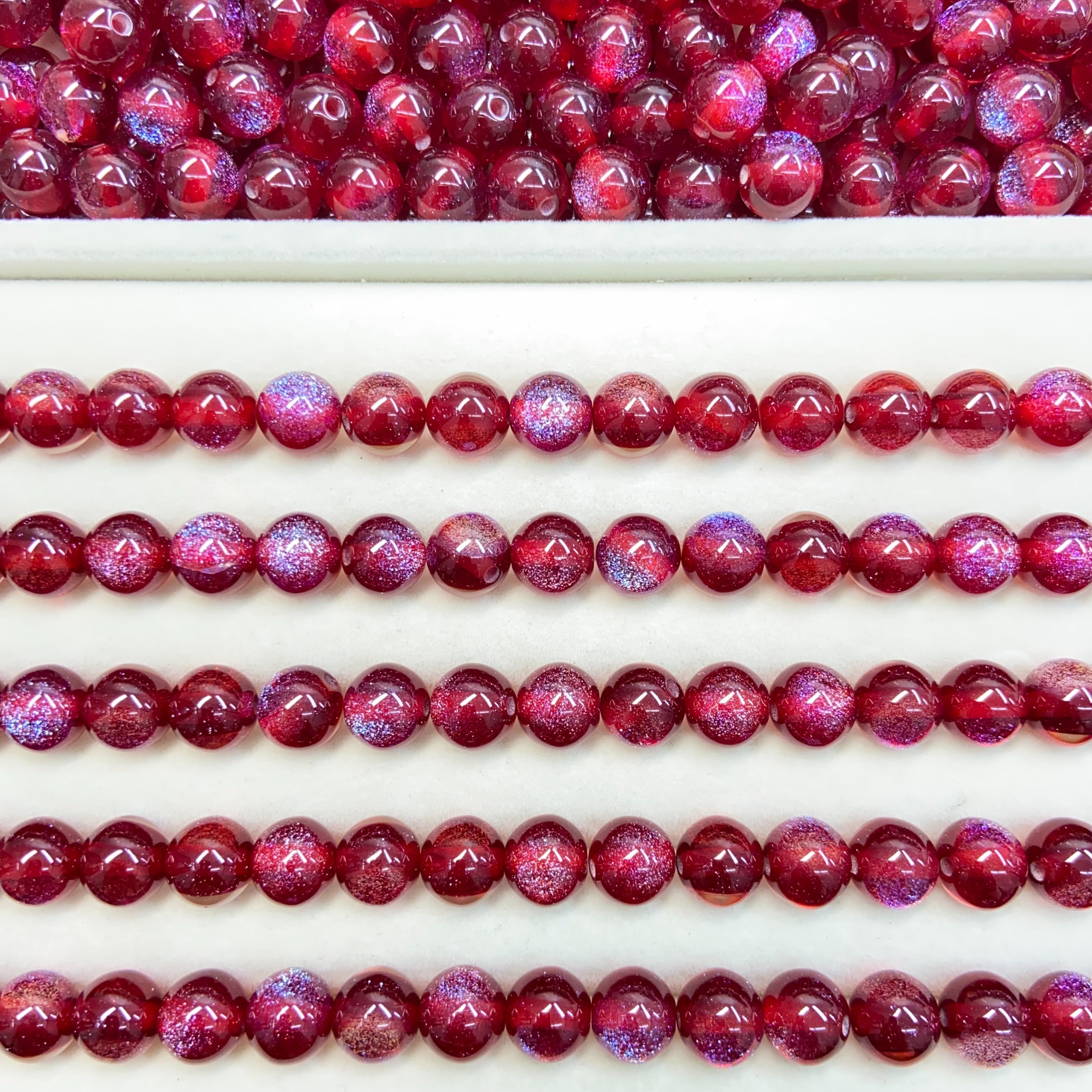 10mm Resin Shiny Beads
