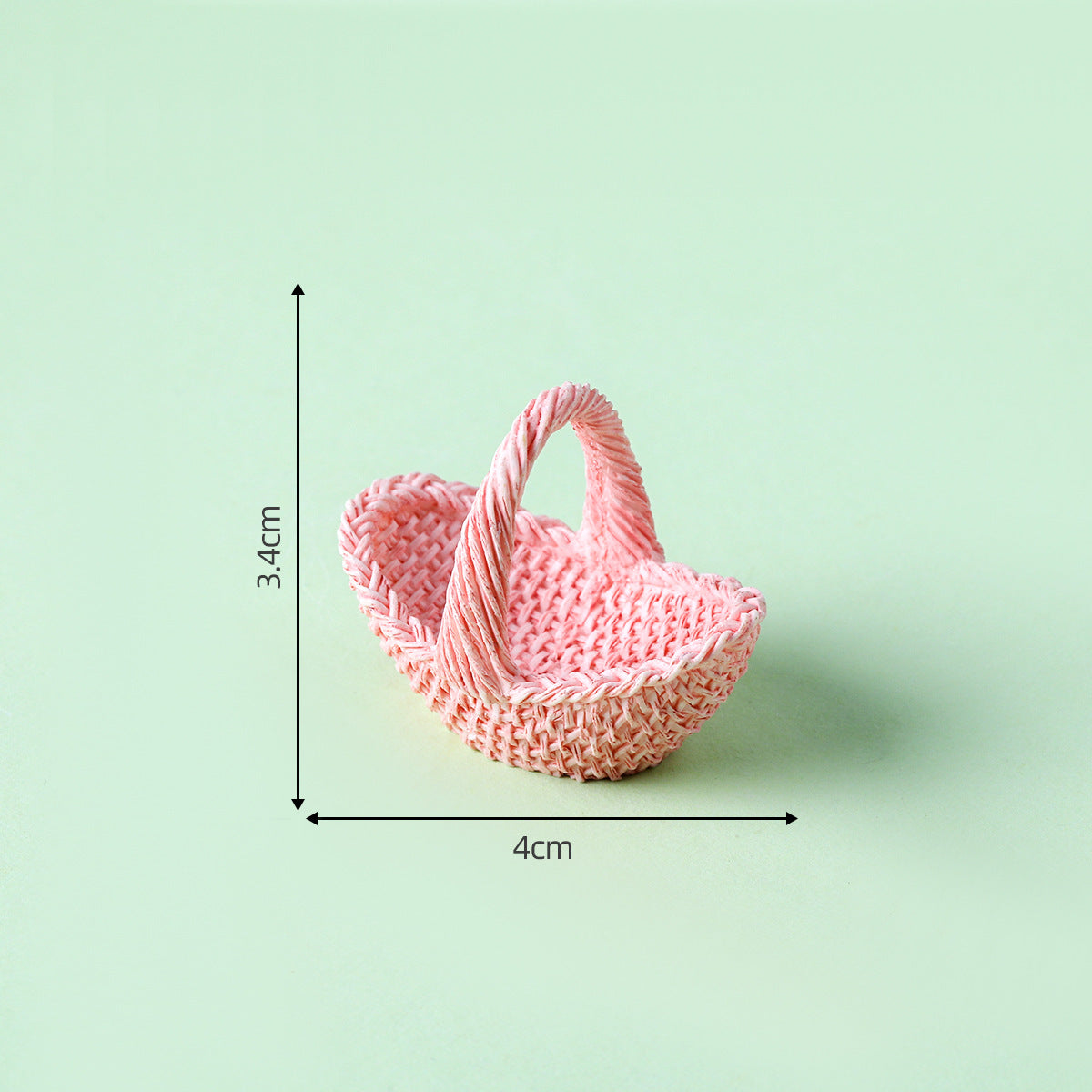 Mini miniature Faux Woven Bamboo Baskets for Crafts