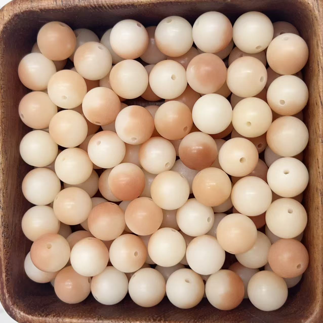 Premium 12mm Natural Bodhi Root Round Beads - Healing Energy & Stress Relief Bracelet