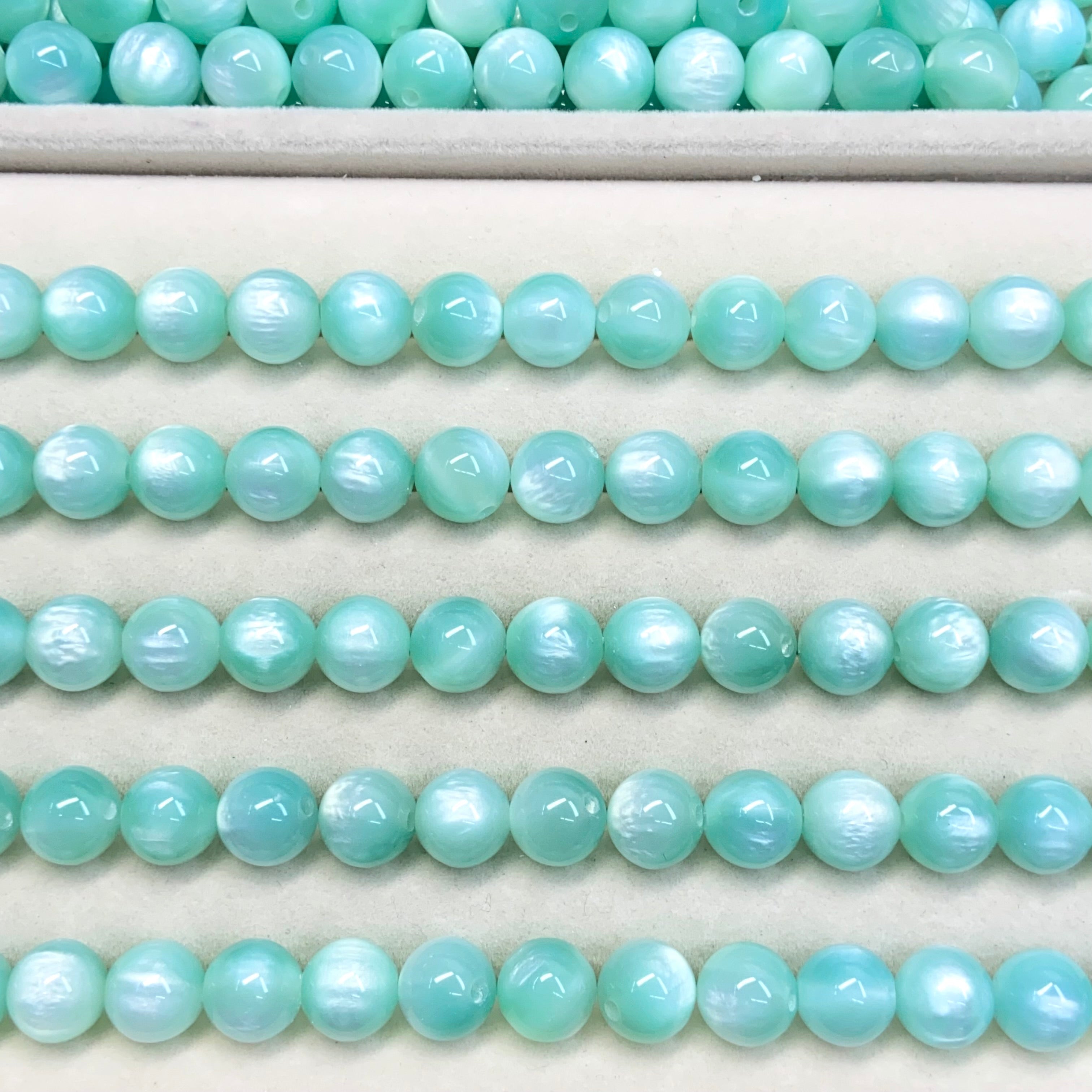 10mm Resin Shiny Beads