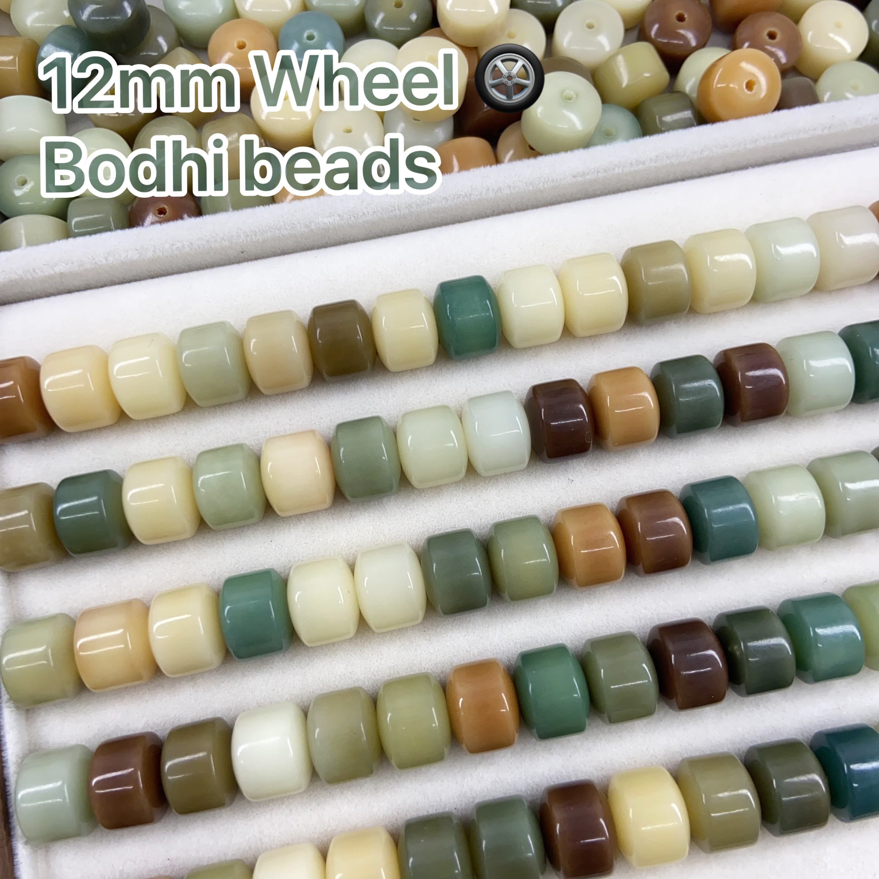 【New】12mm Wheel Shape Bodhi Bead
