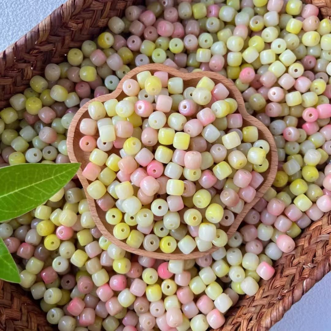 【New】7*8mm Barrel Shape Bodhi Beads