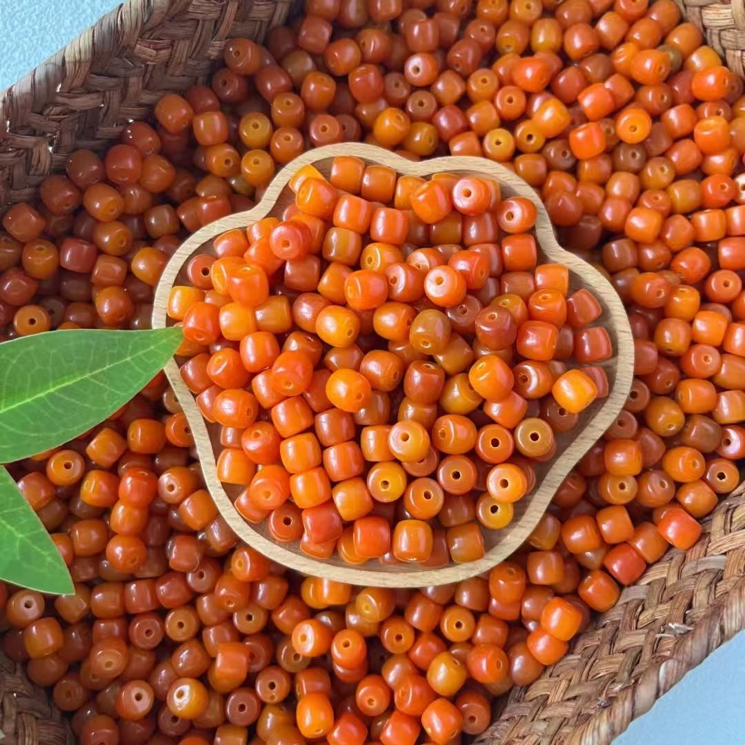 【New】7*8mm Barrel Shape Bodhi Beads