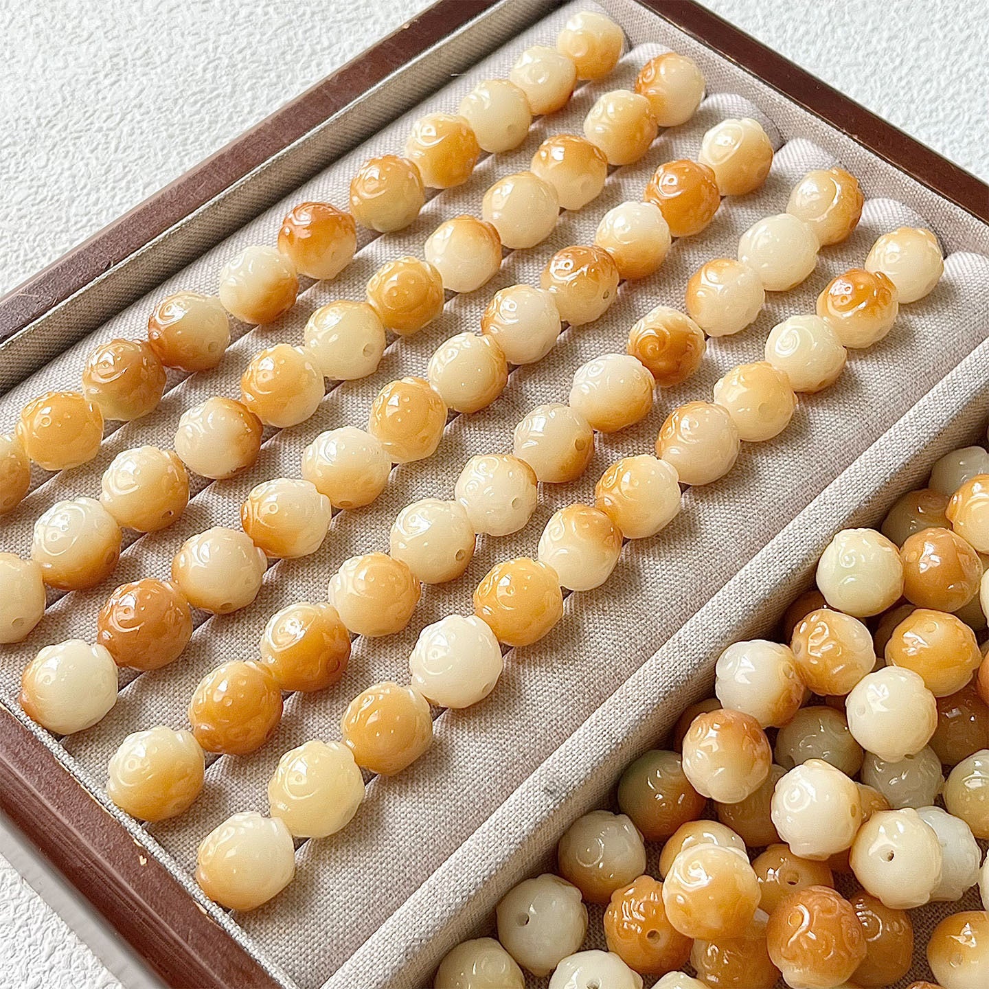 【New】Carving Bodhi Abacus Bead