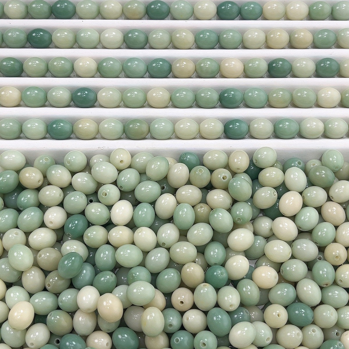 【New】12mm Egg Shape Bodhi Bead