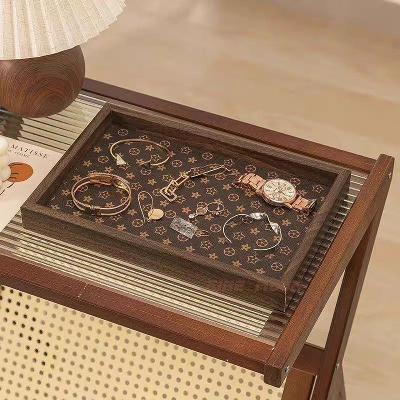 【New】Wooden jewelry storage tray
