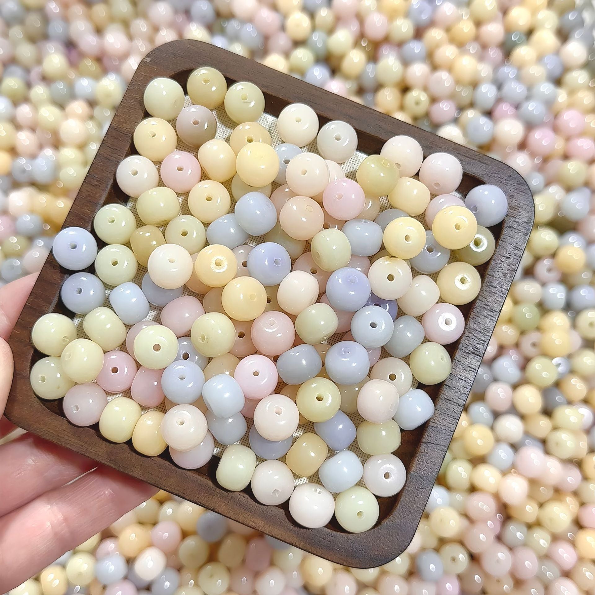 【New】8*10mm Bodhi Macaron Colour Matching Bracelet