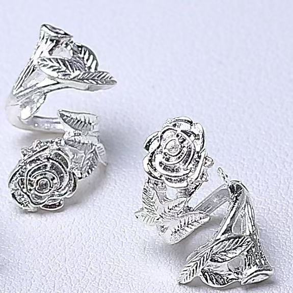 【New】21*11mm Rose Ring Spacer Jewelry Accessories