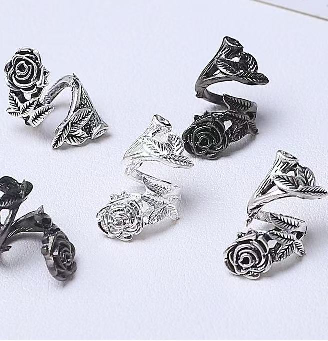 【New】21*11mm Rose Ring Spacer Jewelry Accessories