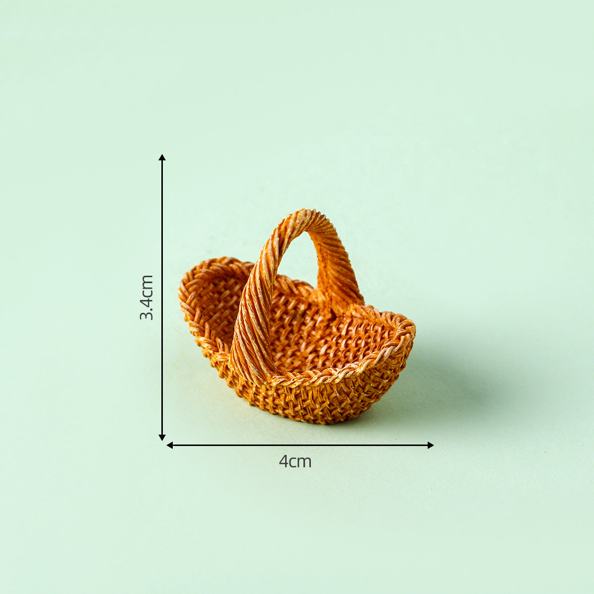 Mini miniature Faux Woven Bamboo Baskets for Crafts