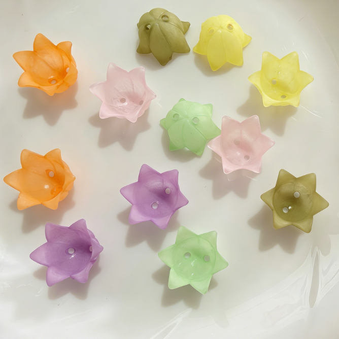 DIY Floral and Butterfly Acrylic Beads for Jewelry Making