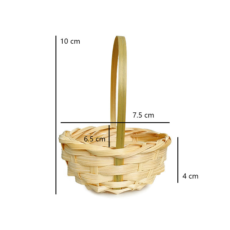 Mini Small Bamboo &amp; Wood Chip Favor Baskets