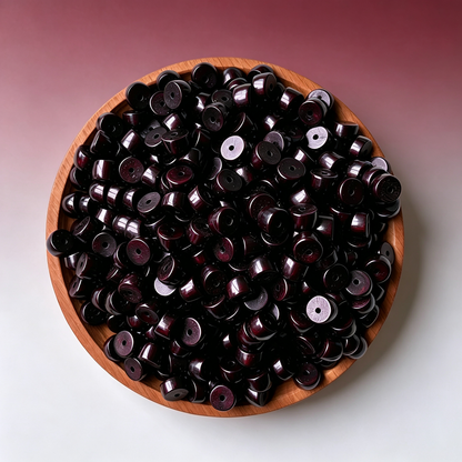 Garlic Bodhi Root Loose Beads | 10mm Natural Ivory-Sheen Retro Beads