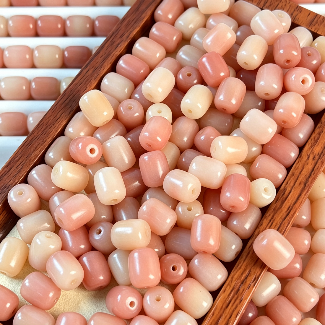 12x11mm Rice Cake Pillow Shape Bodhi Beads