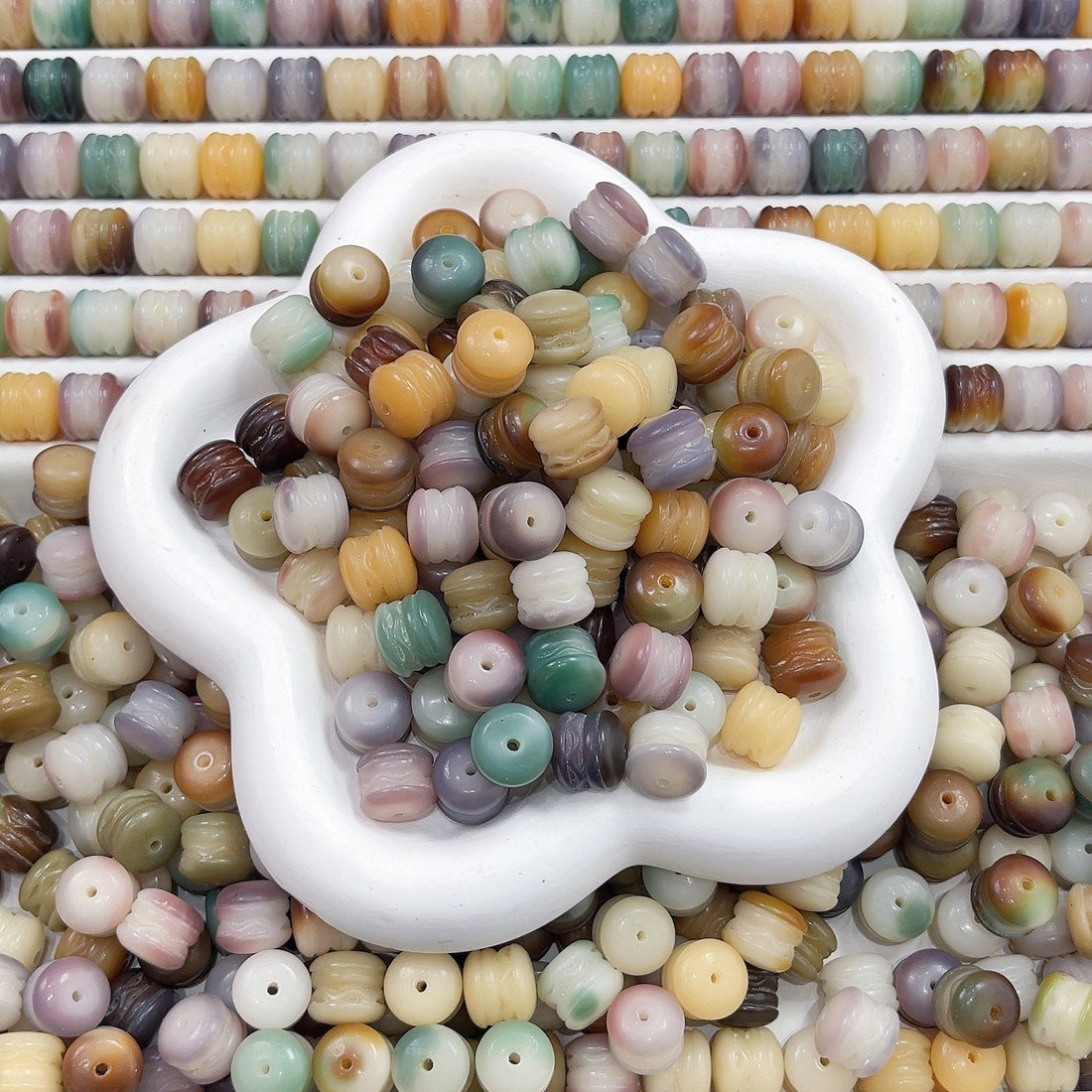 Hamburger &amp; Bell Shape Bodhi Beads