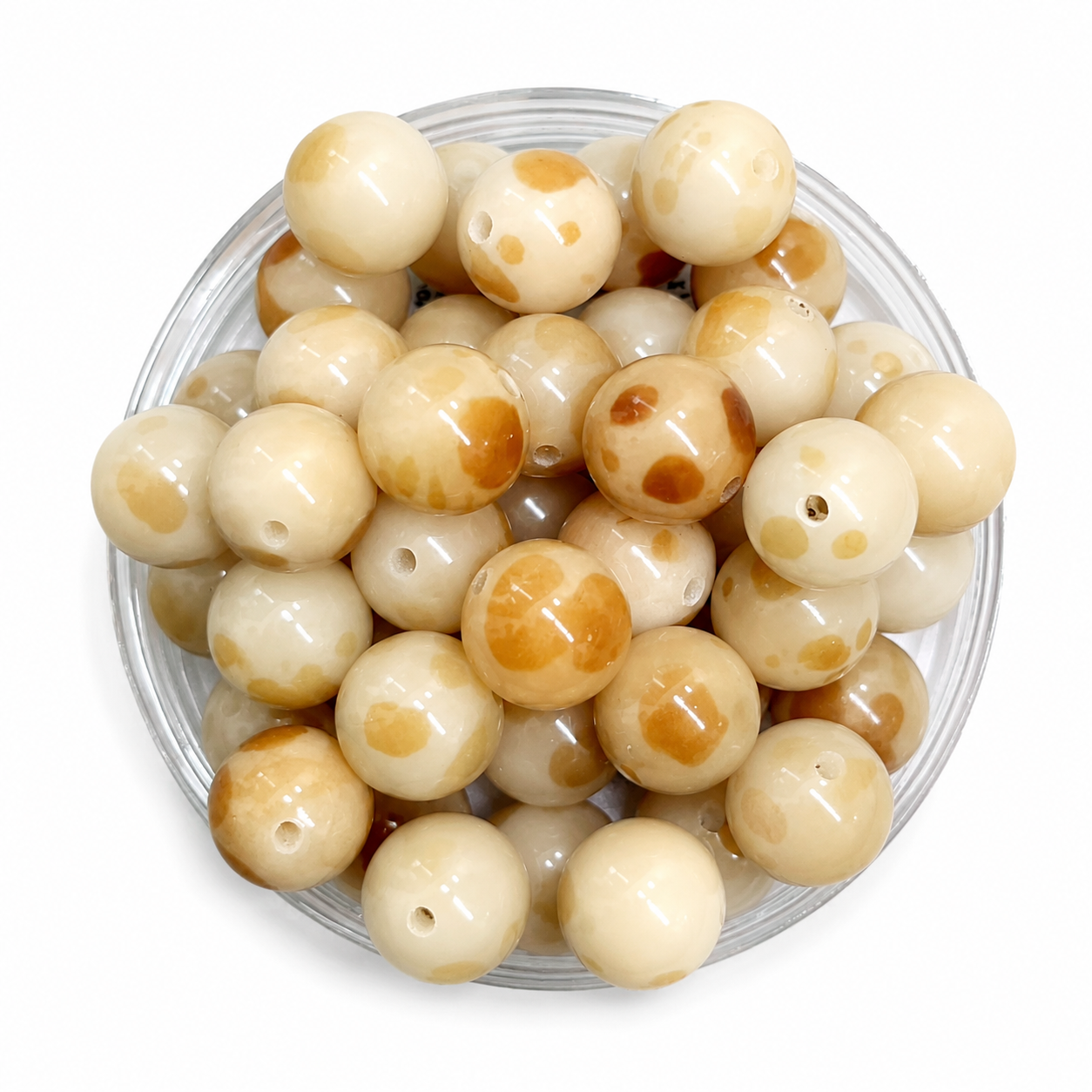 Premium 12mm Natural Bodhi Root Round Beads - Healing Energy &amp; Stress Relief Bracelet