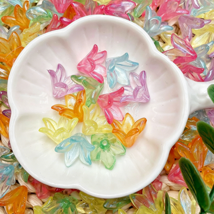 DIY Floral and Butterfly Acrylic Beads for Jewelry Making