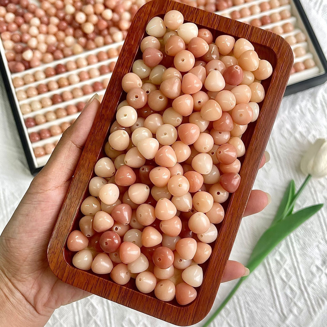 12mm Water-Drop Bodhi Seeds Beads
