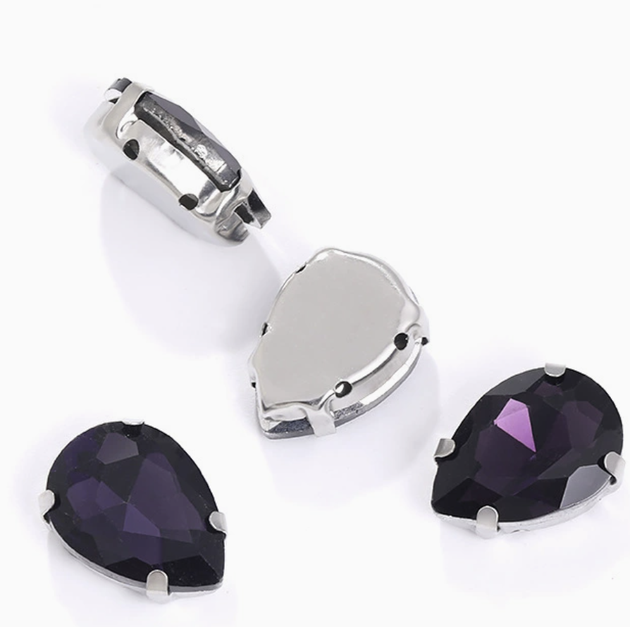 7*10mm Claw Teardrop Claw Rhinestone