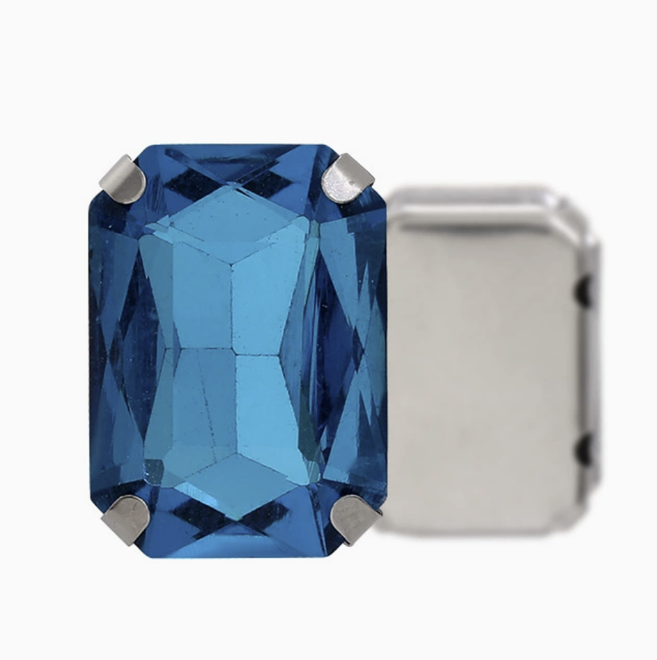 8*10mm Rectangular Claw Rhinestone Bead