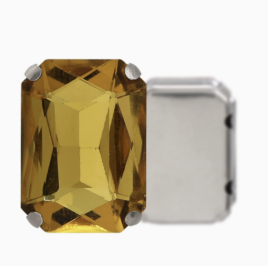 8*10mm Rectangular Claw Rhinestone Bead