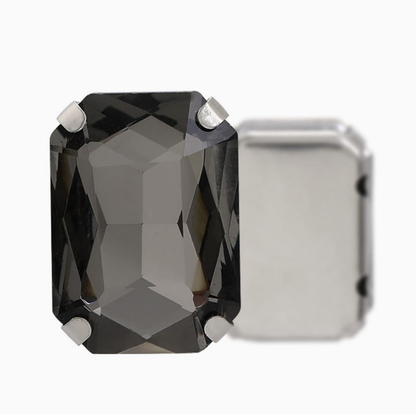 8*10mm Rectangular Claw Rhinestone Bead