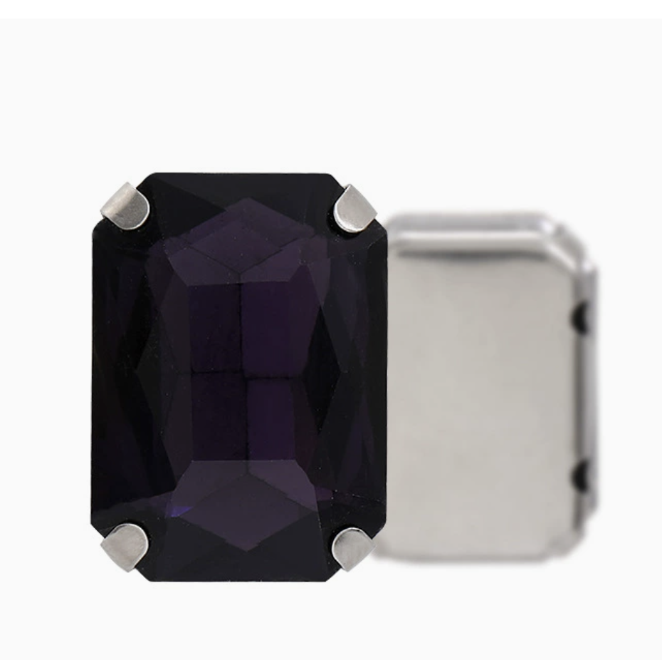 8*10mm Rectangular Claw Rhinestone Bead