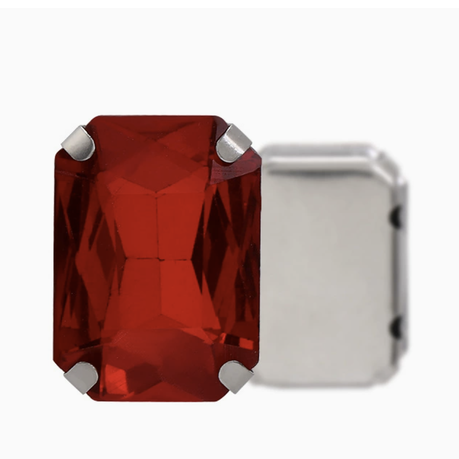 8*10mm Rectangular Claw Rhinestone Bead