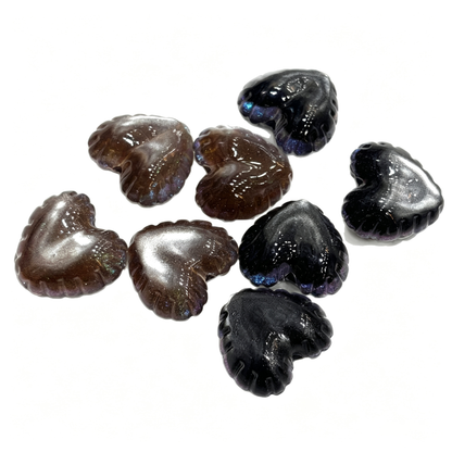Aesthetic Chunky Heart Beads Bulk