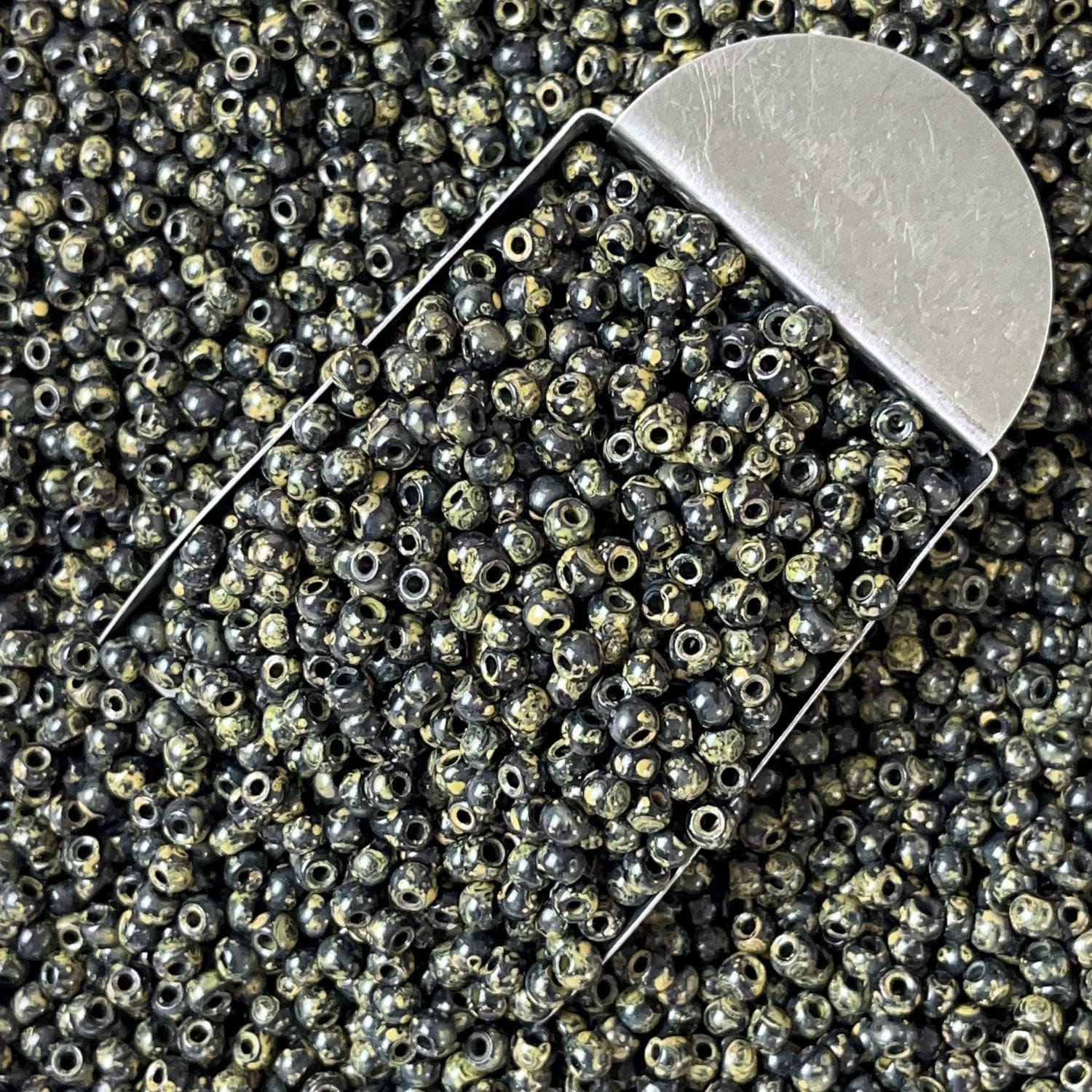Premium Picasso Finish Glass Seed Beads - 4mm (Size 6/0)