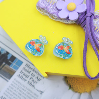 Acrylic Goldfish Lucky Bag Beads