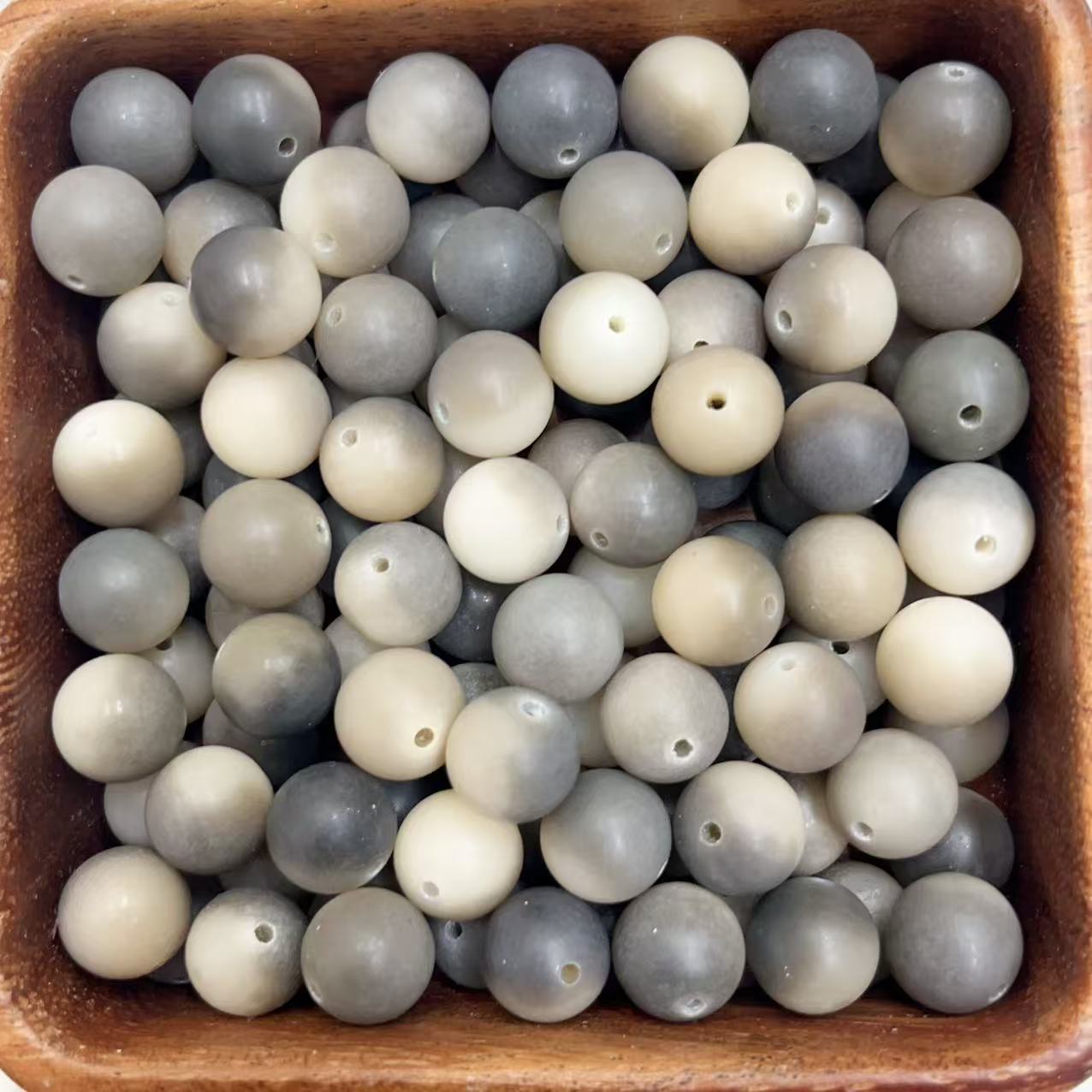 Premium 12mm Natural Bodhi Root Round Beads - Healing Energy &amp; Stress Relief Bracelet
