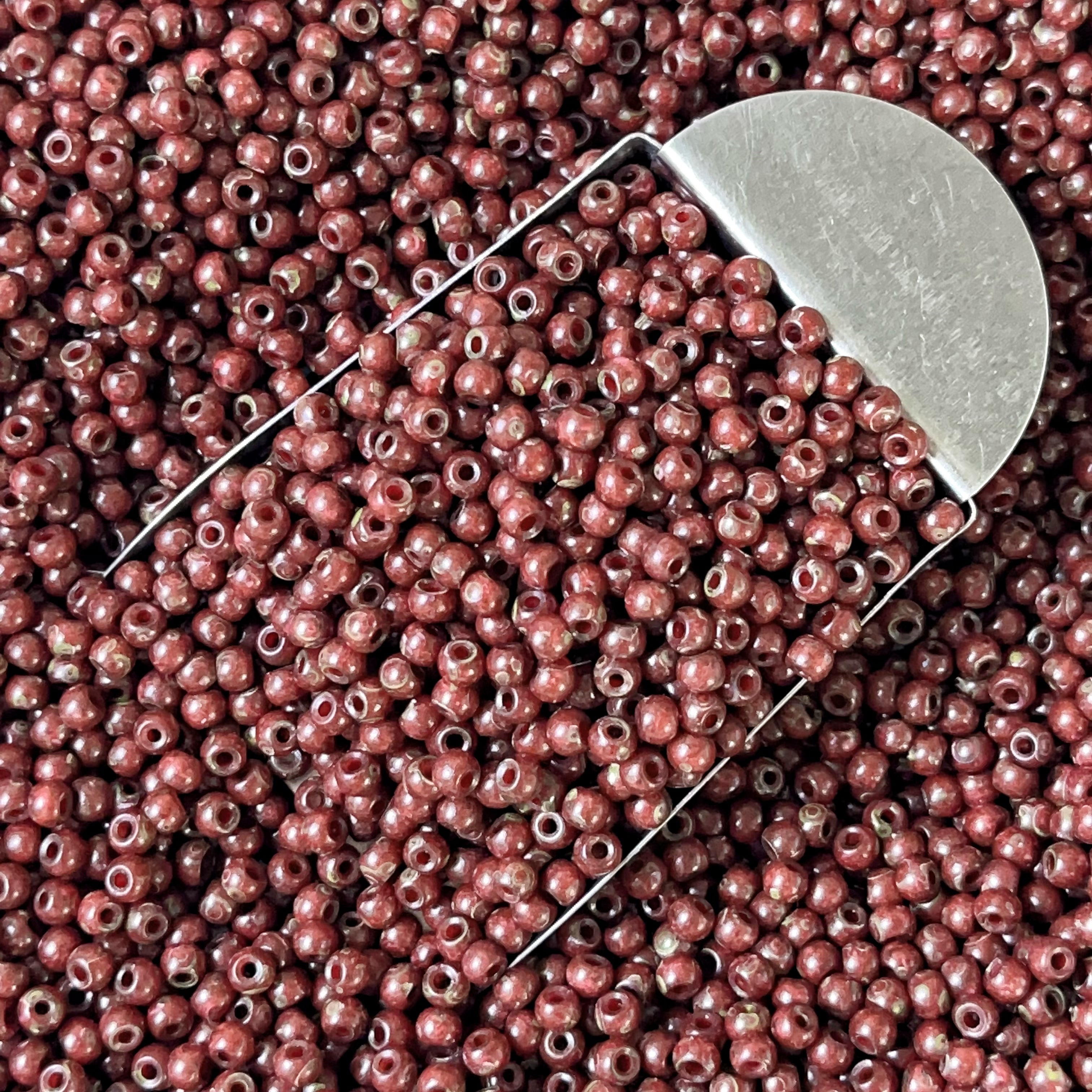 Premium Picasso Finish Glass Seed Beads - 4mm (Size 6/0)