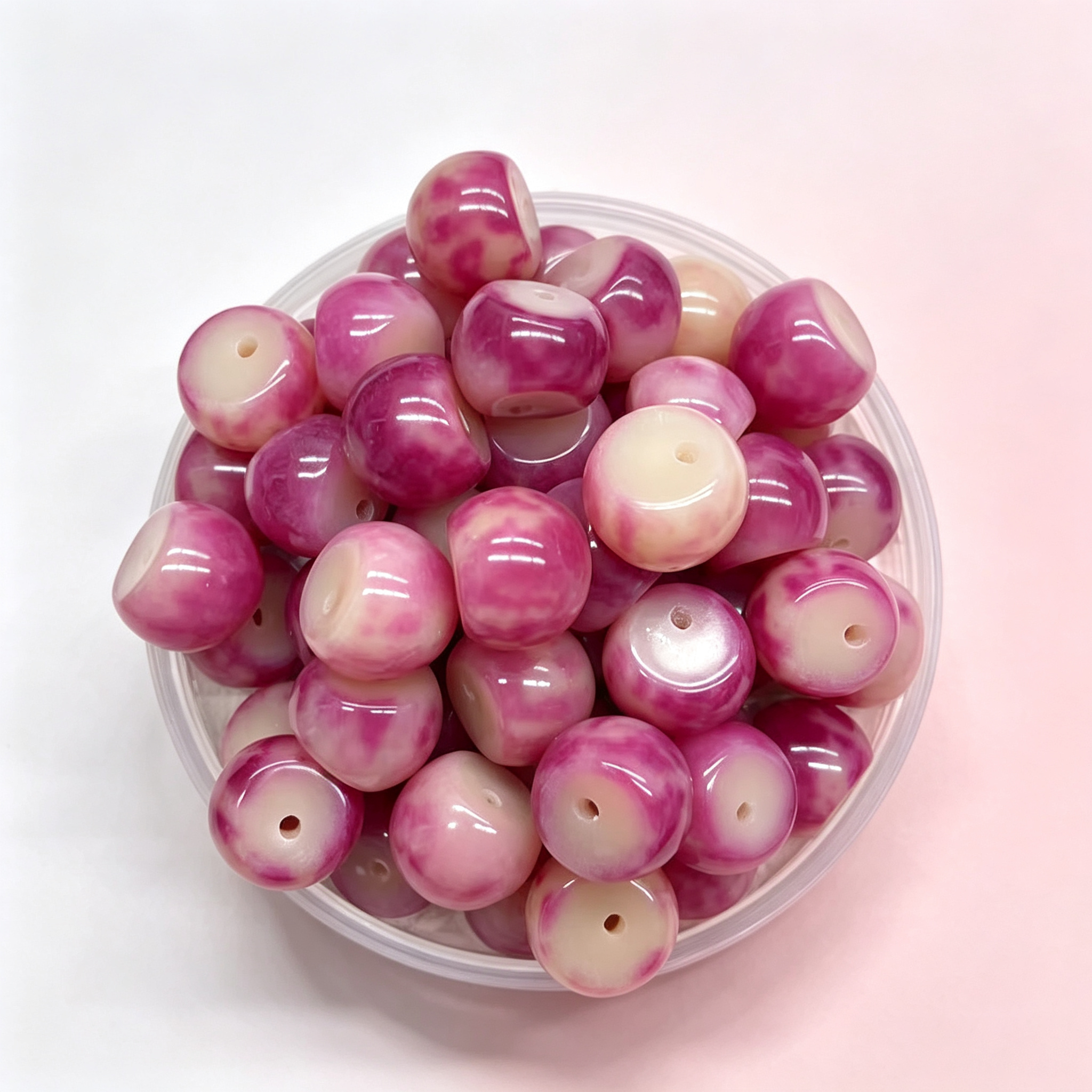 Garlic Bodhi Root Loose Beads | 10mm Natural Ivory-Sheen Retro Beads