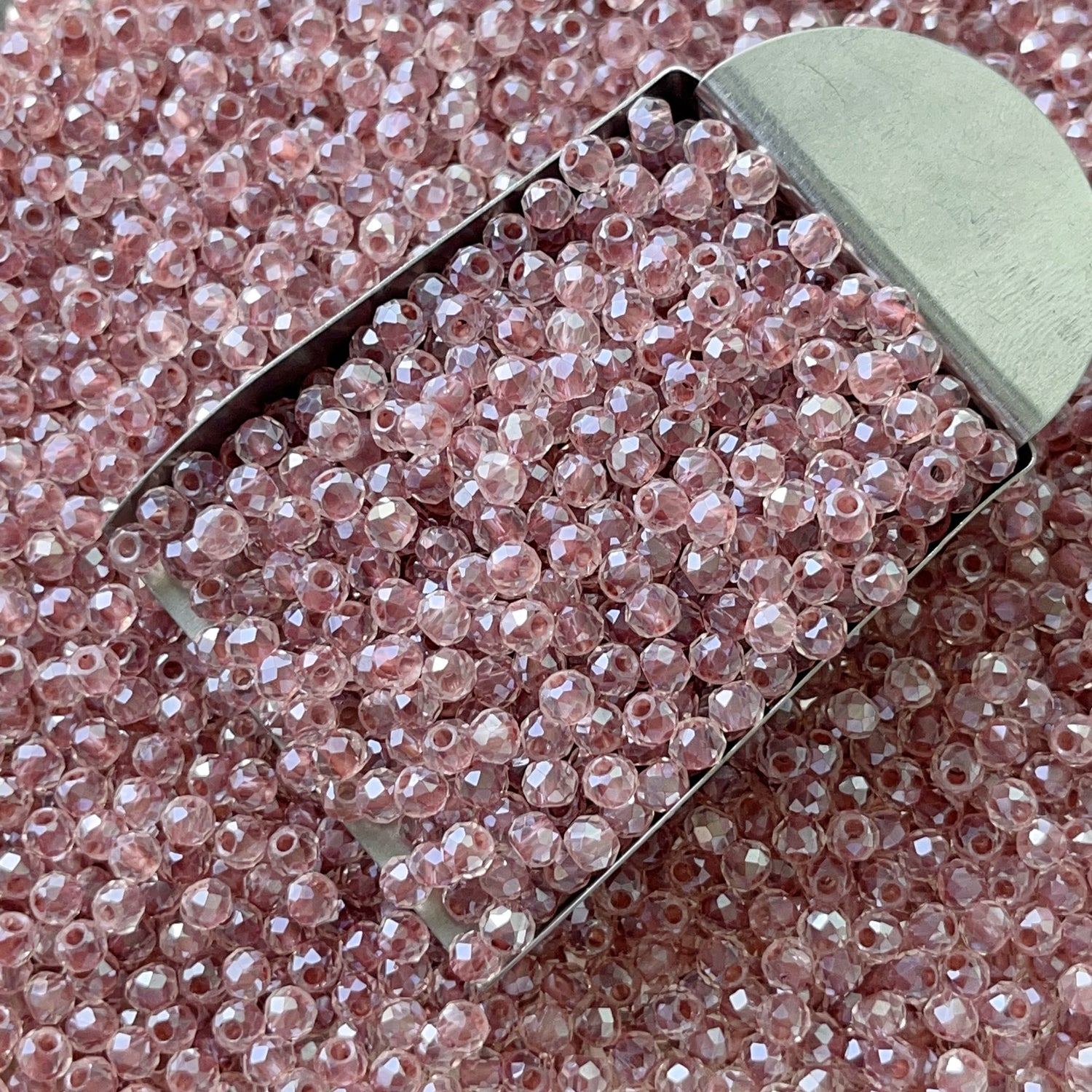 4mm Faceted Glass Beads for Jewelry Making | Loose Seed Beads Craft Supplies for DIY Bracelets, Necklaces &amp; Bead Weaving