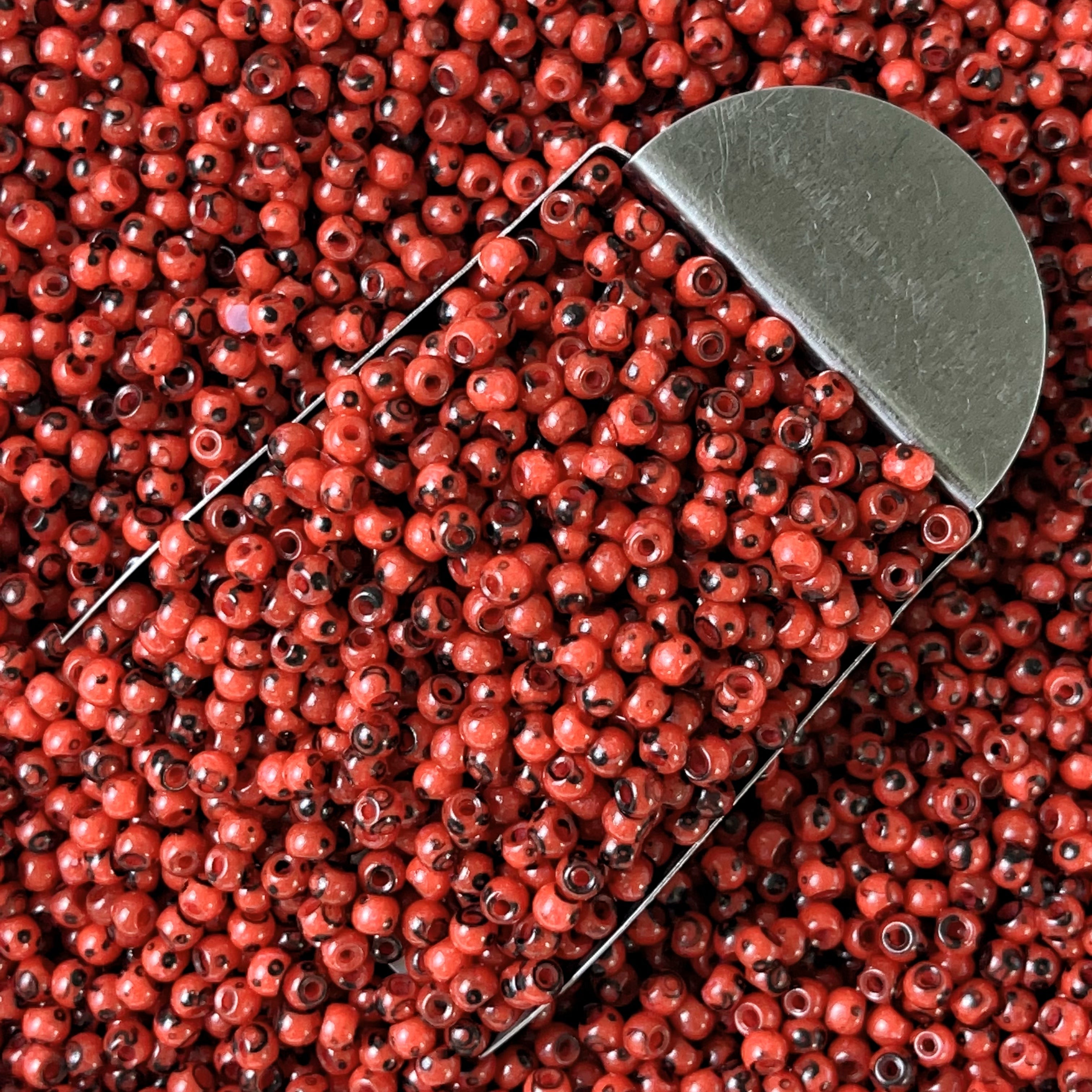 Premium Picasso Finish Glass Seed Beads - 4mm (Size 6/0)