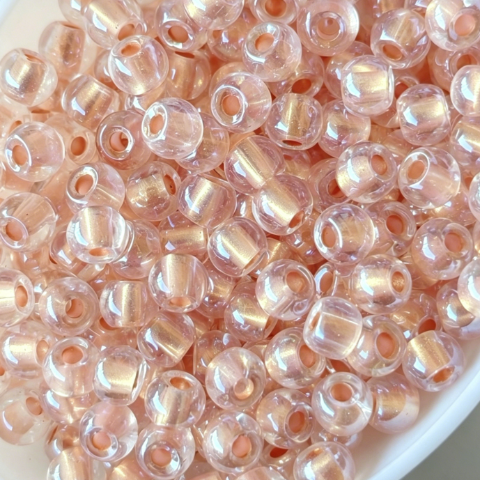 4.0mm Luster Glazed Glass Seed Beads