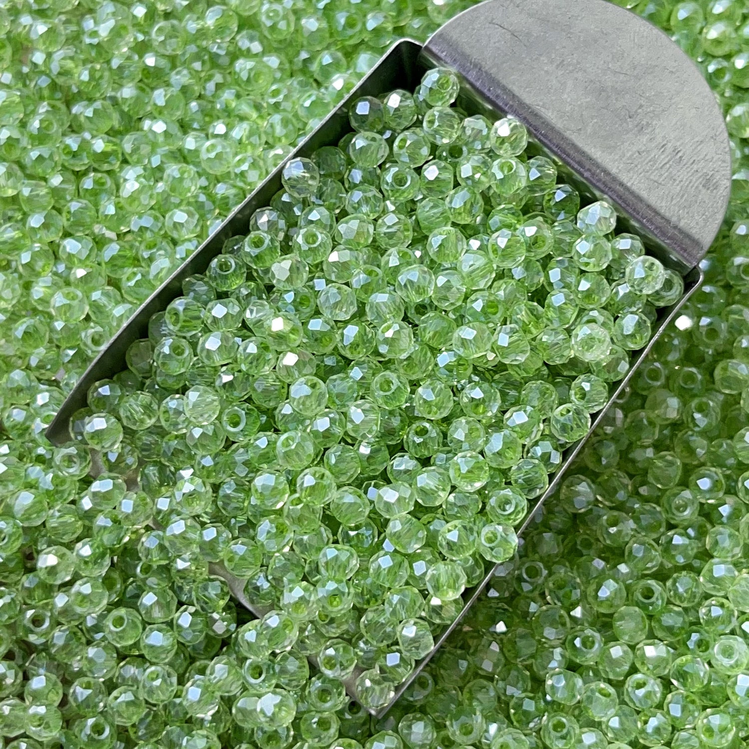 4mm Faceted Glass Beads for Jewelry Making | Loose Seed Beads Craft Supplies for DIY Bracelets, Necklaces &amp; Bead Weaving