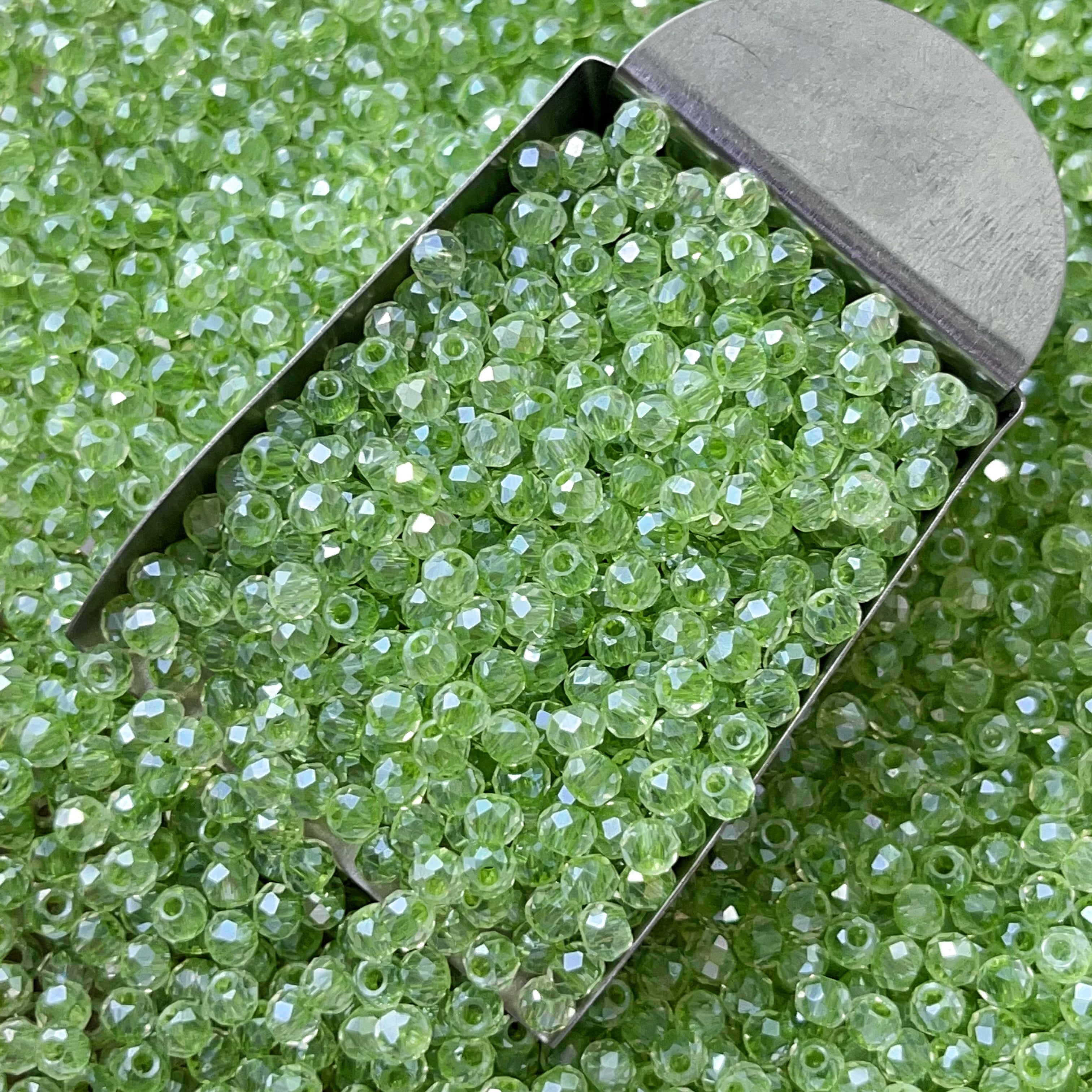 4mm Faceted Glass Beads for Jewelry Making | Loose Seed Beads Craft Supplies for DIY Bracelets, Necklaces &amp; Bead Weaving