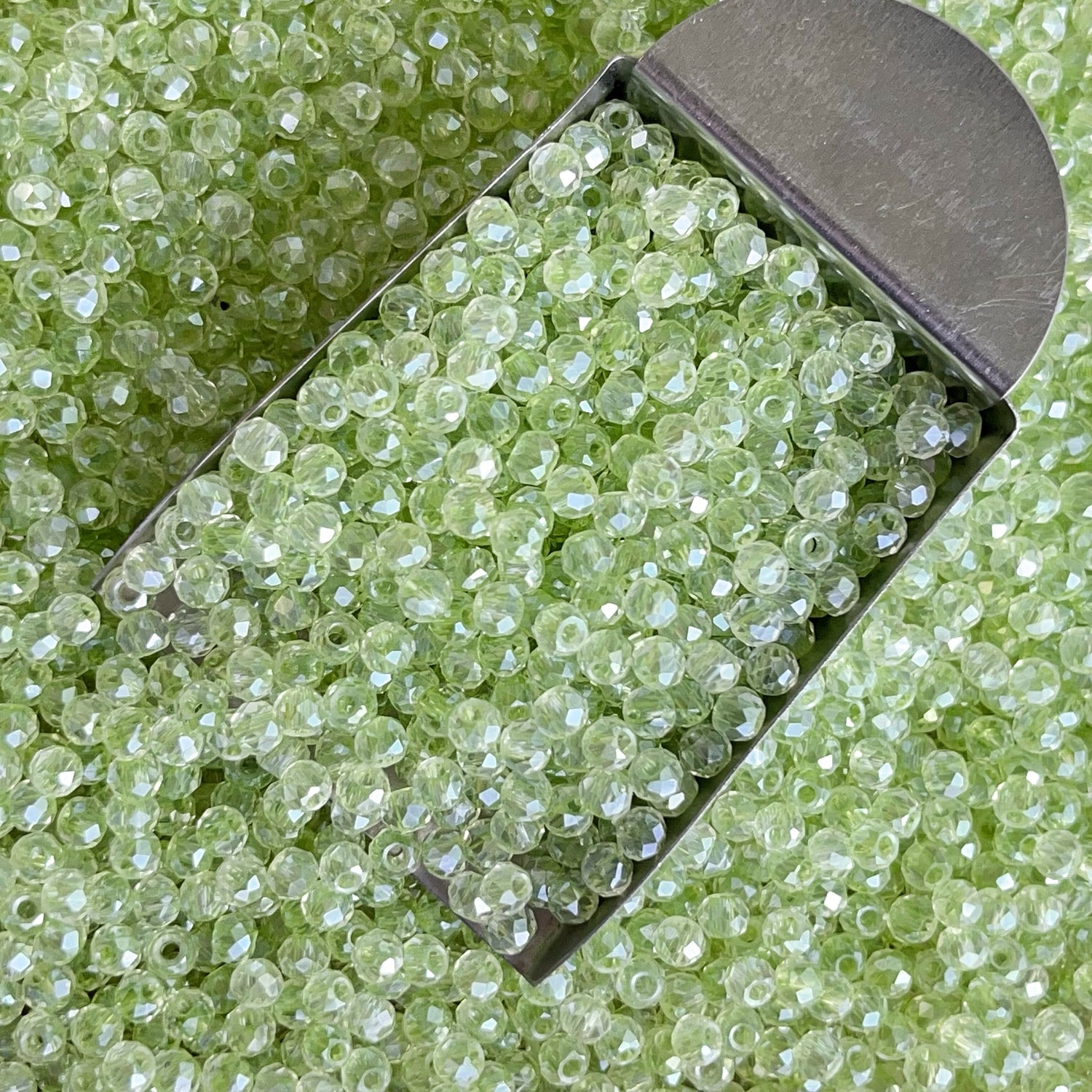 4mm Faceted Glass Beads for Jewelry Making | Loose Seed Beads Craft Supplies for DIY Bracelets, Necklaces &amp; Bead Weaving