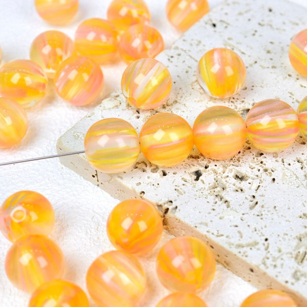 【New】12mm Meteor and Starry 💫 Resin Beads