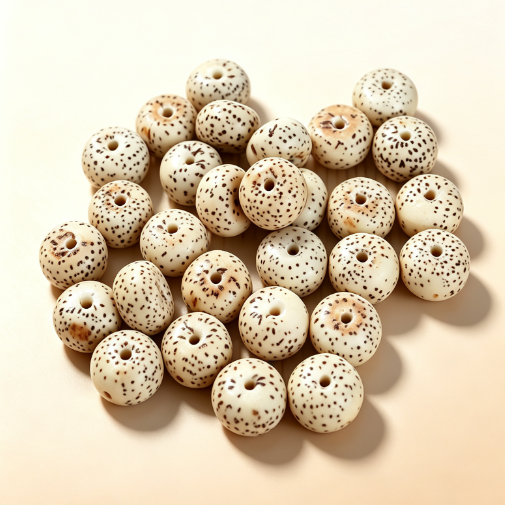 Authentic Bodhi Seed Spacer Beads, Zen Meditation Jewelry DIY Supplies, Unique Spotted Natural Plant Seeds