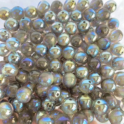 【New】16mm Electroplated Resin Beads