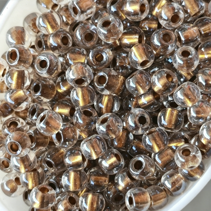 4.0mm Luster Glazed Glass Seed Beads