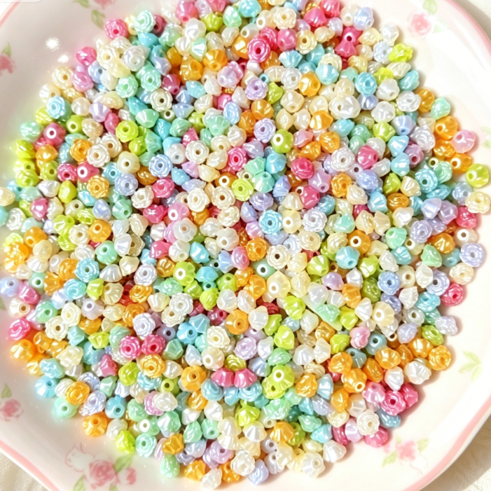 Aesthetic Floral Beads for DIY Jewelry Making &amp; Phone Charms