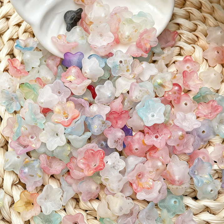 Aesthetic Floral Beads for DIY Jewelry Making &amp; Phone Charms