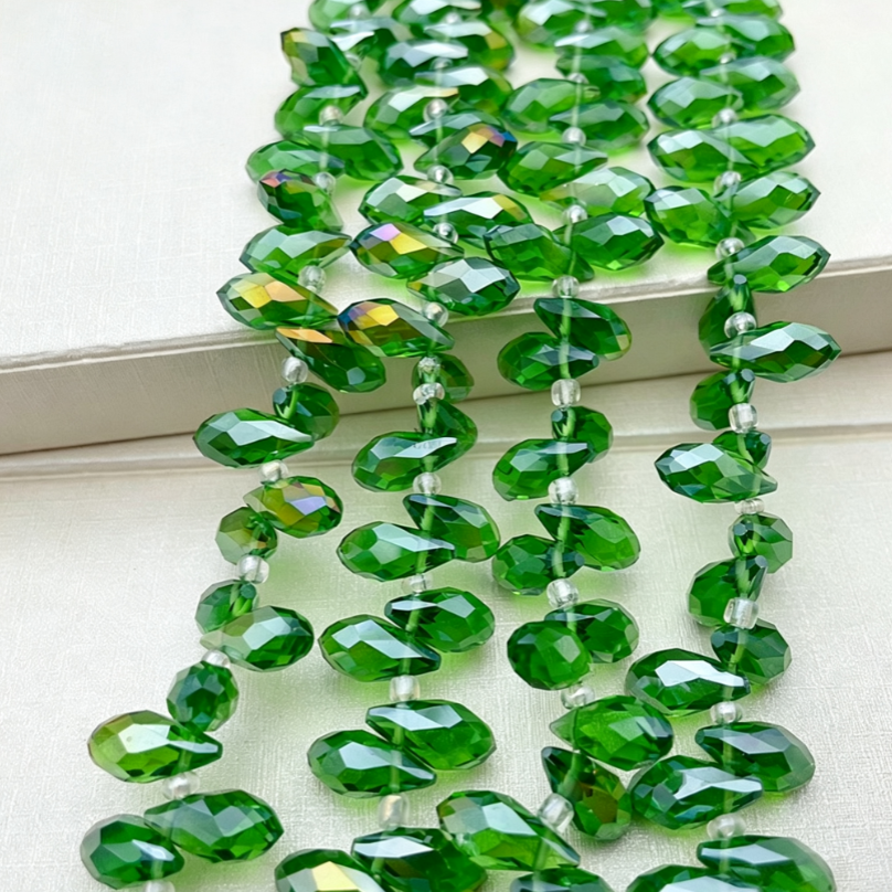 6x12mm Crystal Teardrop Glass Beads