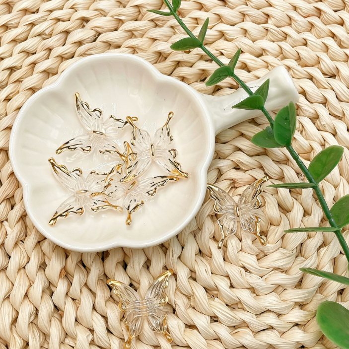 DIY Floral and Butterfly Acrylic Beads for Jewelry Making